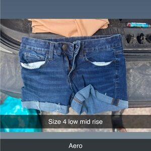 Aero Blue Denim Shorts